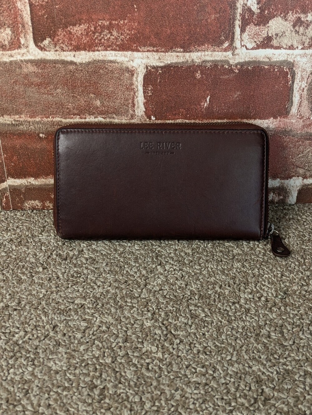 Lee River Roisin Zip Around Wallet Brown Premium Italian Leather Made In Ireland